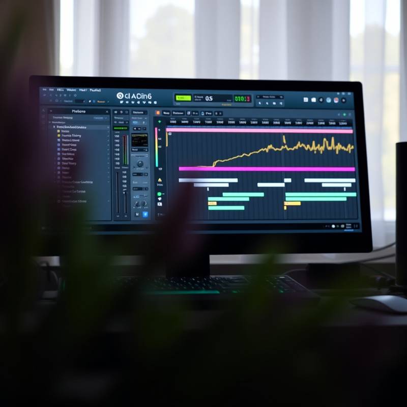 FL Studio interface med et aktivt beatmaking projekt.